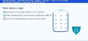 Buscar teléfono por RUT en Chile: opciones legales y seguras (Ley 19.628)