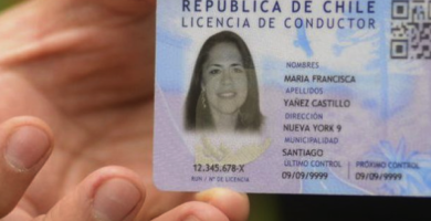 canje de la licencia de conducir en chile