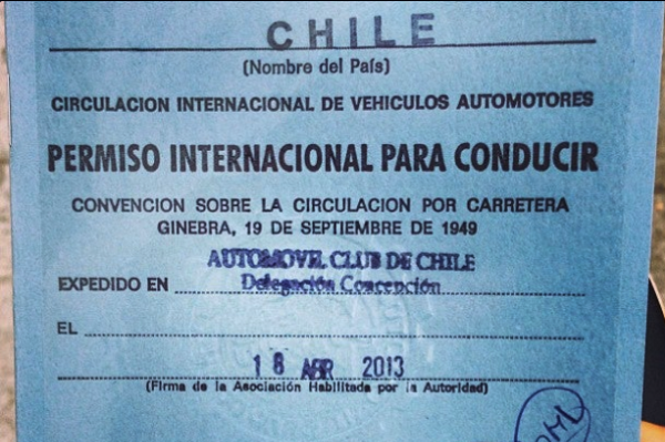 licencia de conducir internacional chile