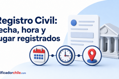 Certificado de nacimiento utilizado para revisar datos personales y lugar de nacimiento en Chile.