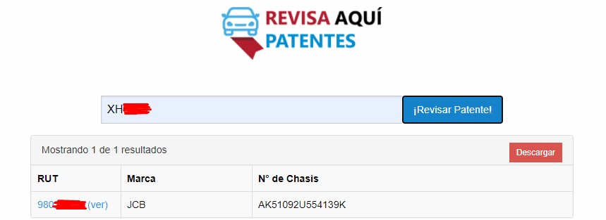Patentes Chile encargo por robo