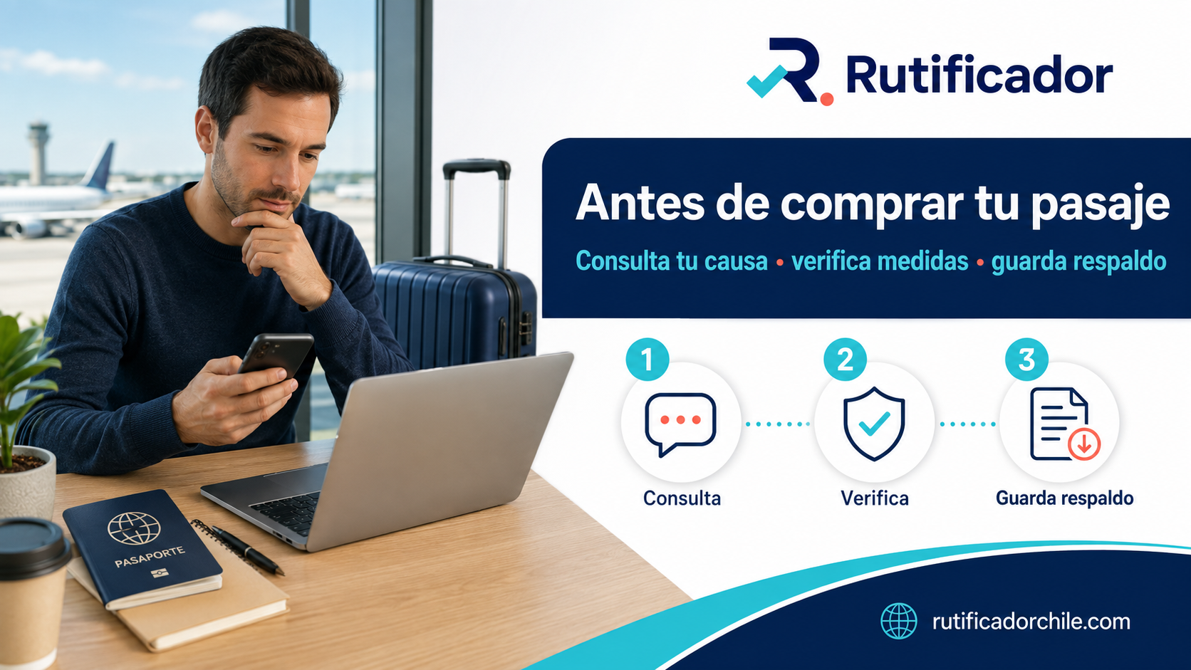 Pasos para consultar una causa y verificar medidas vigentes antes de comprar un pasaje.
