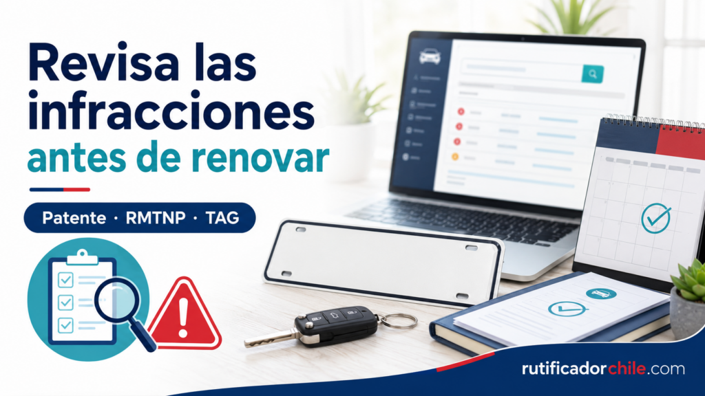 Consulta de infracciones asociadas a una patente antes de renovar el permiso de circulación.