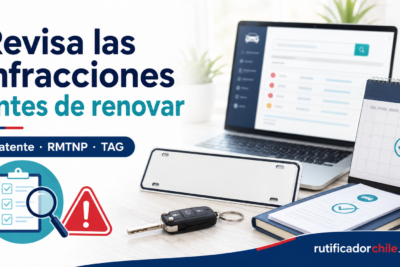 Consulta de infracciones asociadas a una patente antes de renovar el permiso de circulación.