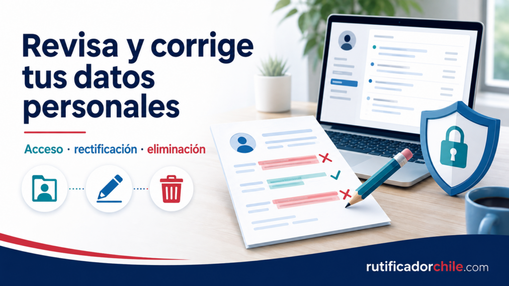 Derechos de acceso, rectificación y eliminación de datos personales en registros.