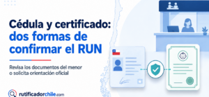 Dónde aparece el RUT de un menor