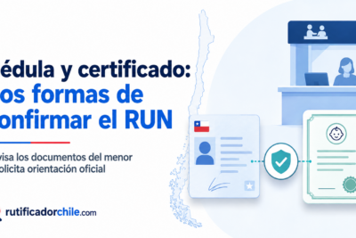 Dónde aparece el RUT de un menor