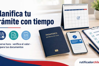 Pasaporte chileno, reserva de hora, documentos y confirmación del trámite.