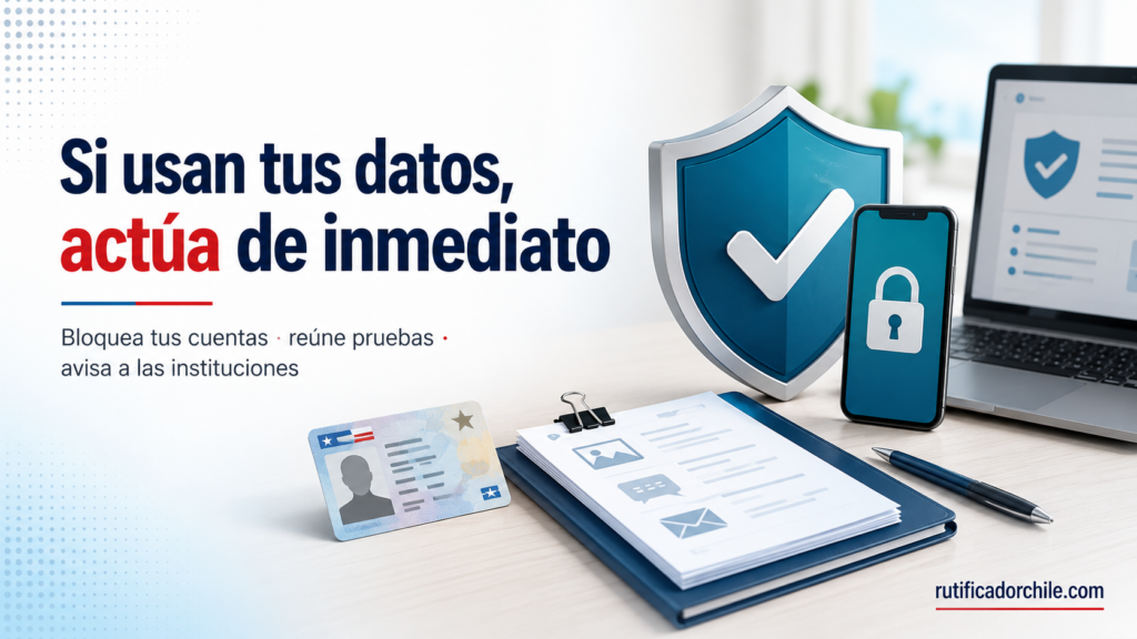 Protección de cuentas, documentos y datos personales después de detectar un uso indebido de identidad.