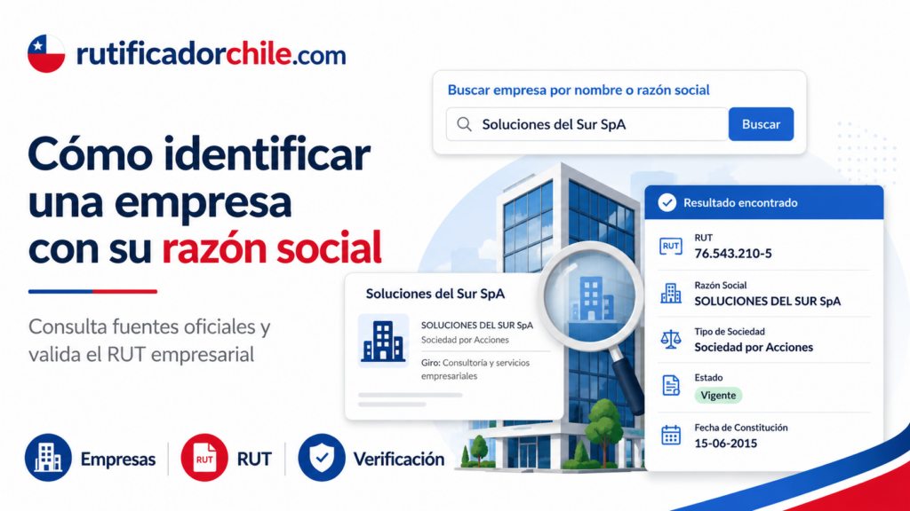 Buscar el RUT de una empresa