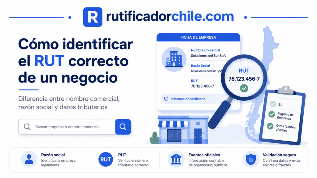 Buscar el RUT de una empresa por su nombre