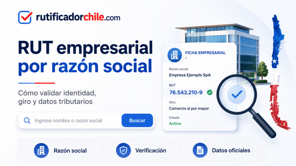Buscar el RUT de una empresa por su nombre o razón social