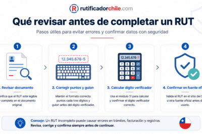 Cómo confirmar un RUT de una persona natural