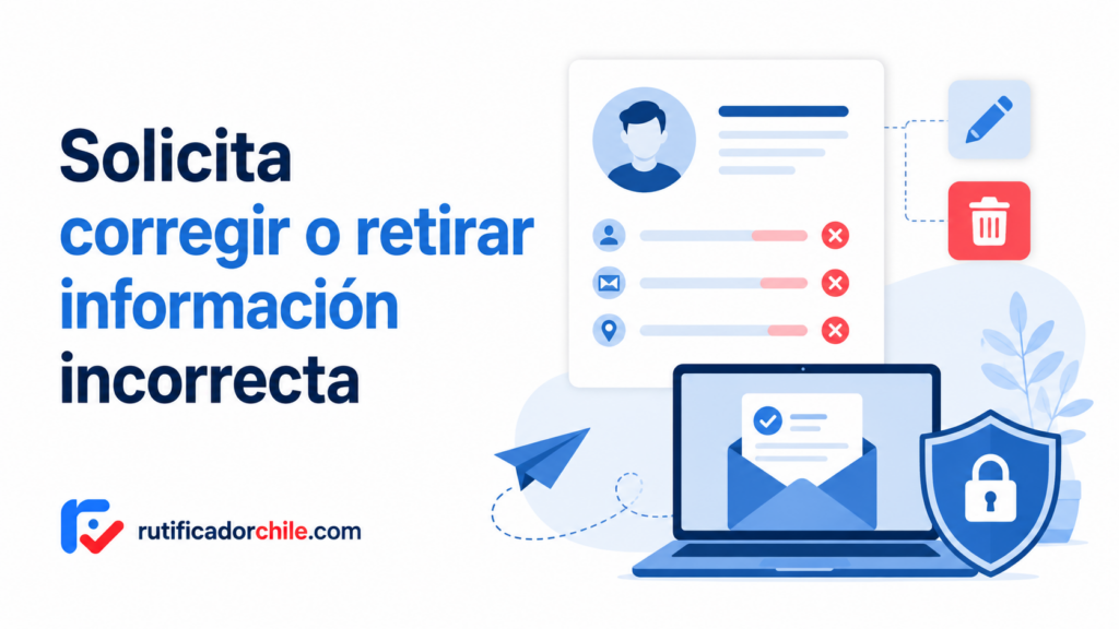Cómo eliminar o corregir mis datos en un rutificador