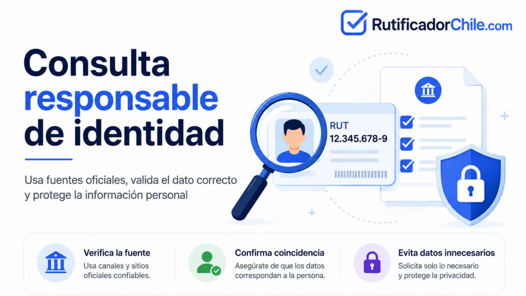 Cómo organizar una consulta de nombre y RUT de forma segura