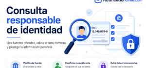 Cómo organizar una consulta de nombre y RUT de forma segura