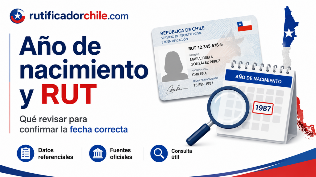 Cómo saber el año de nacimiento asociado a un RUT
