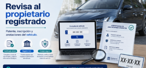 Consulta del propietario registrado, patente y anotaciones de un vehículo en Chile
