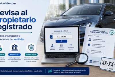 Consulta del propietario registrado, patente y anotaciones de un vehículo en Chile