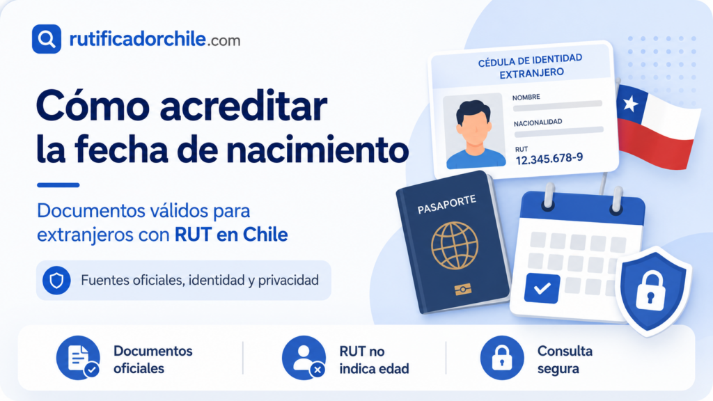Fecha de nacimiento de un extranjero con RUT