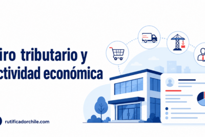 Giro tributario y actividad económica registrada de una empresa en Chile