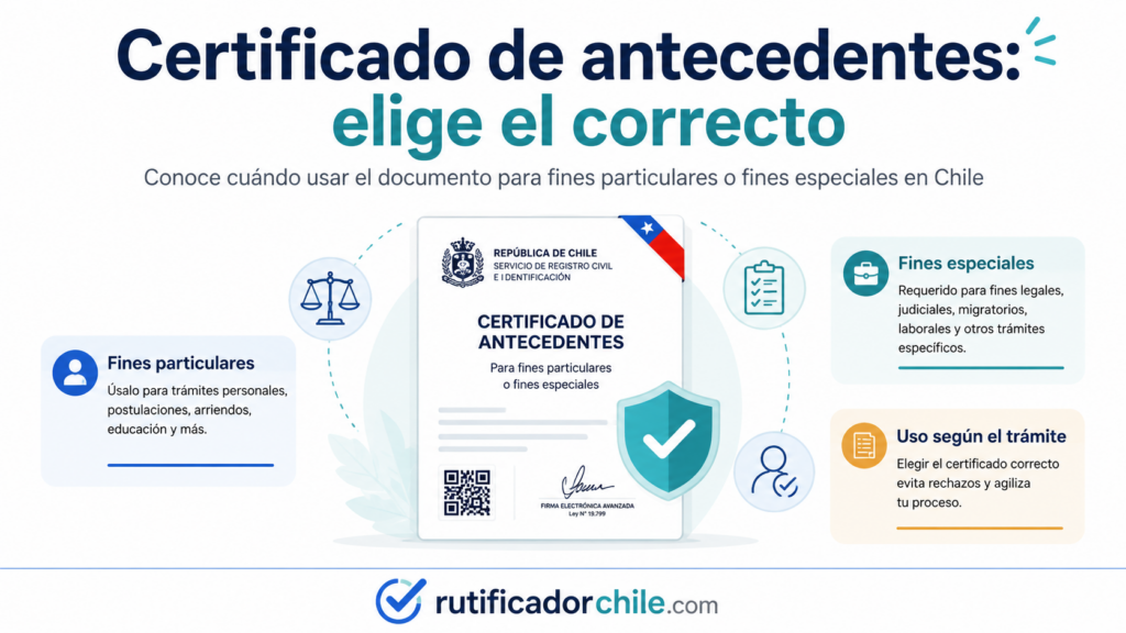 Qué certificado sirve para acreditar antecedentes en Chile