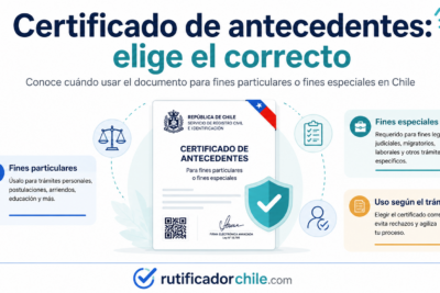 Qué certificado sirve para acreditar antecedentes en Chile