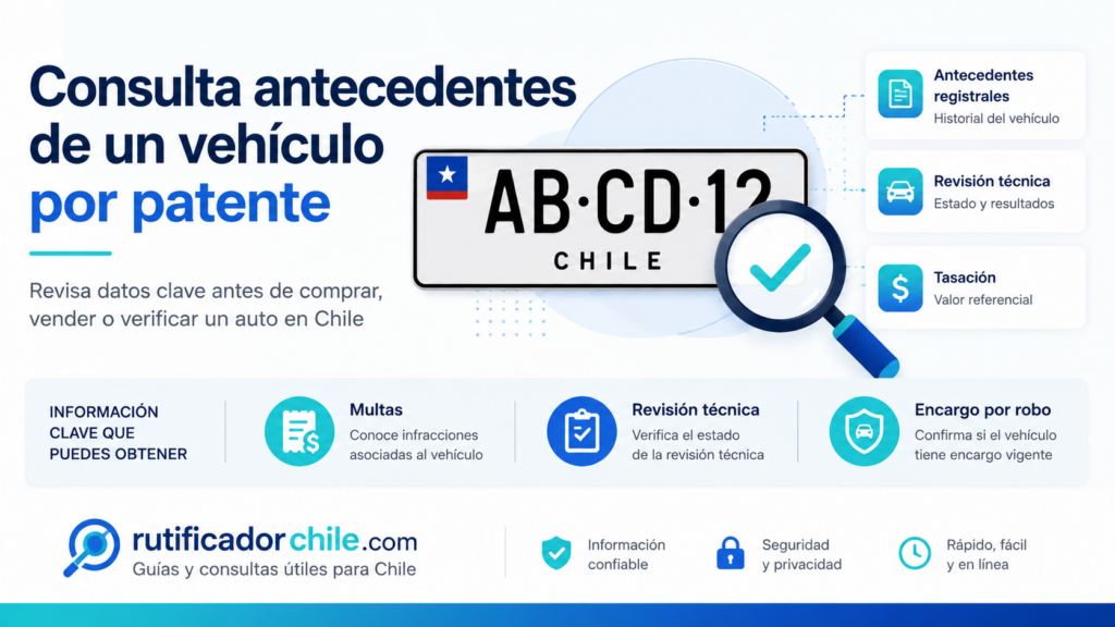 Qué información vehicular puede consultarse con una patente