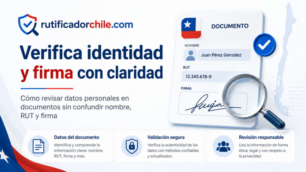 RUT y firma