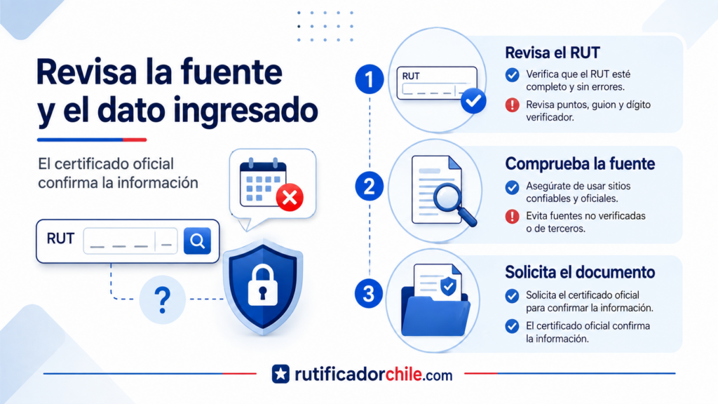 Razones por las que una fecha de nacimiento puede no aparecer en una búsqueda, aunque exista en un registro oficial