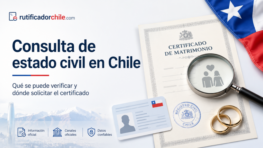 Se puede saber con quién está casada una persona en Chile