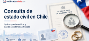Se puede saber con quién está casada una persona en Chile