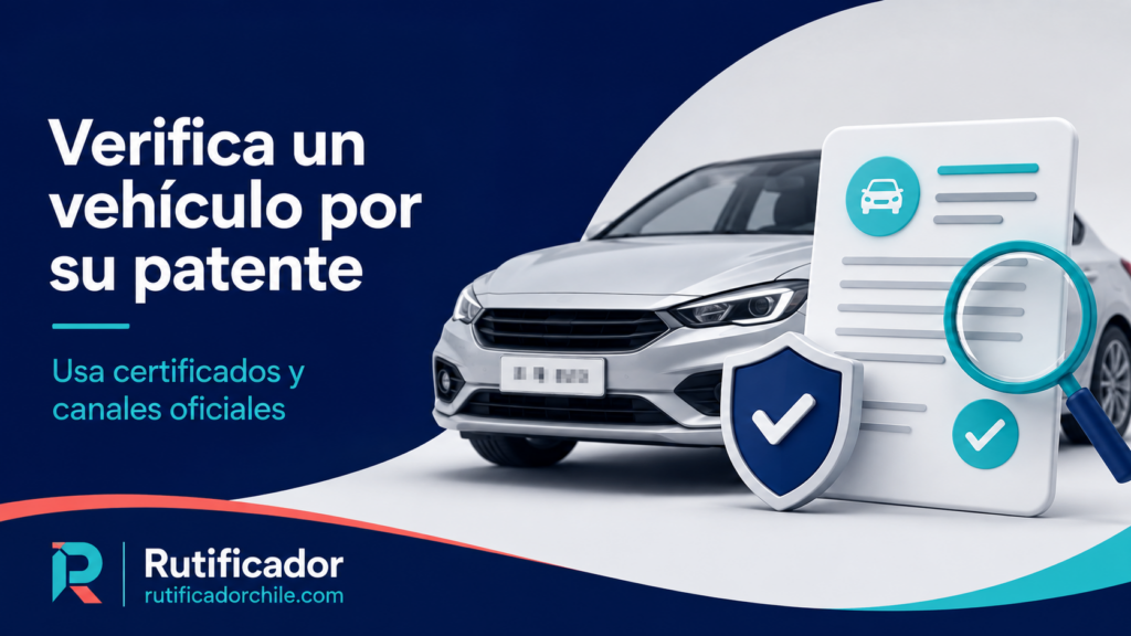 Verificación segura de un vehículo mediante certificados y canales oficiales.