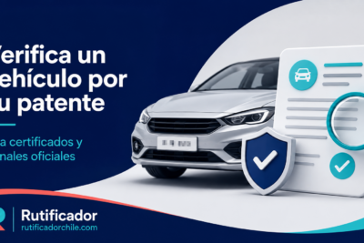 Verificación segura de un vehículo mediante certificados y canales oficiales.