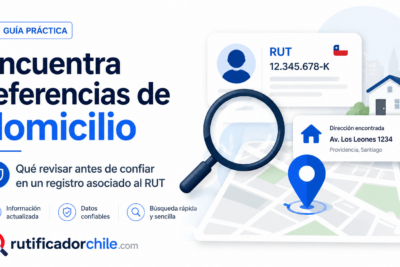 buscar una dirección con nombre y RUT