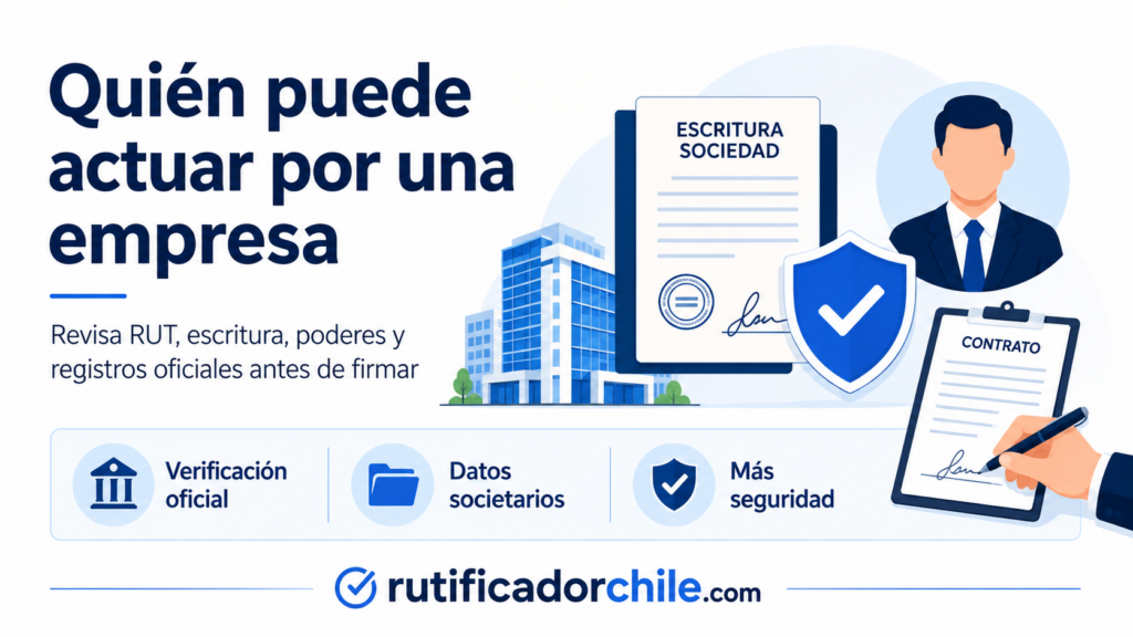 confirmar el representante legal de una sociedad