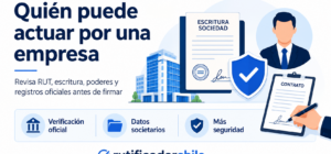 confirmar el representante legal de una sociedad