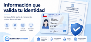 confirmar un certificado de identidad