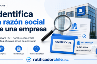 encontrar la razón social usando el RUT de una empresa