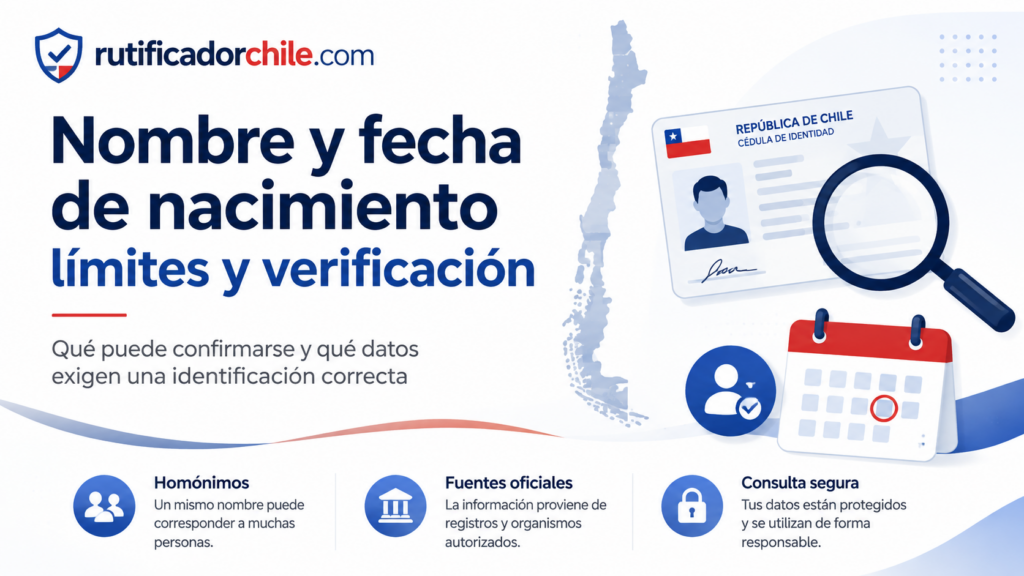 fecha de nacimiento solo con un nombre