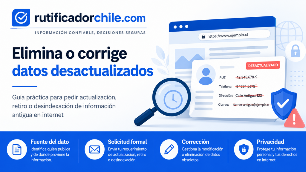 retirar un dato personal de una página que ya no lo actualiza