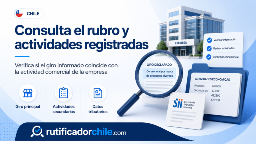 revisar el giro declarado de una empresa
